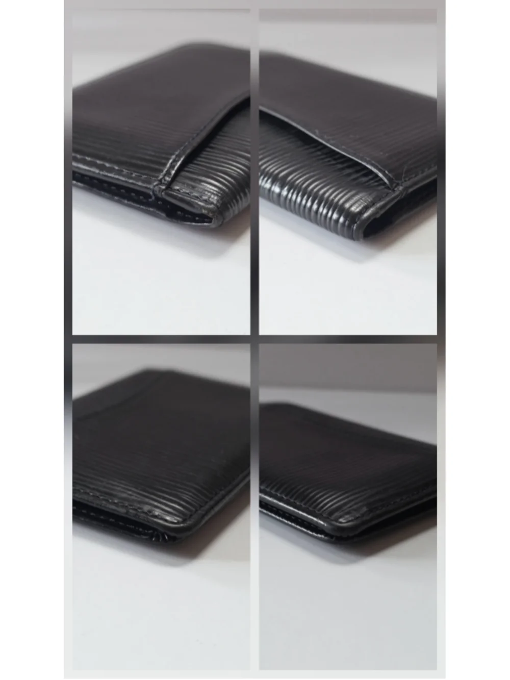 Louis Vuitton Black Epi Leather Pocket Organizer Card Holder